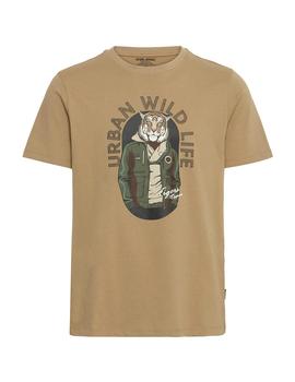 Camiseta Blend Tigre camel