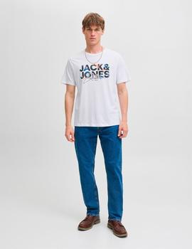 Camiseta Jack&Jones Geplas blanca