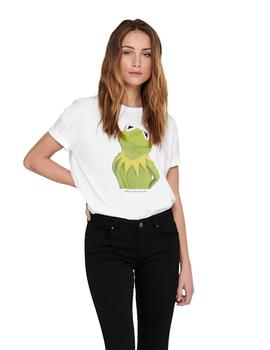 Camiseta Only Muppets rana blanca