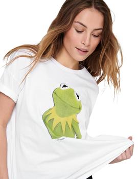 Camiseta Only Muppets rana blanca