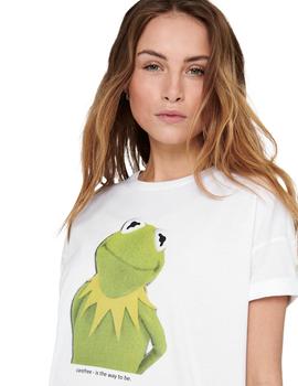 Camiseta Only Muppets rana blanca