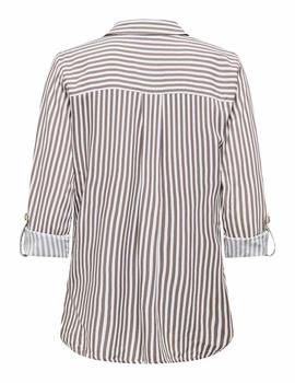 Camisa Only Yasmin Rayas tostada