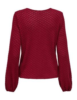 Jersey Only Fino Belle granate