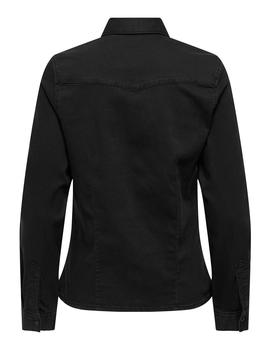 Camisa Only Sasia vaquera negra