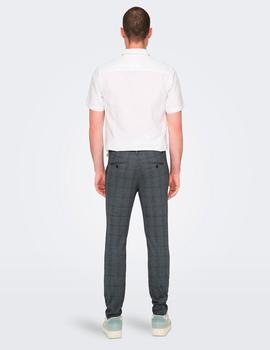 Pantalon Only&Sons Mark Cuadros azul