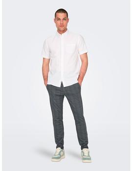 Pantalon Only&Sons Mark Cuadros azul