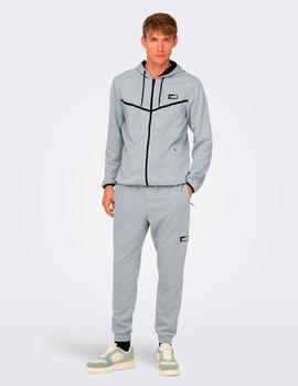 Pantalon Only&Sons Liam Algodon gris