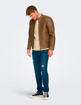Cazadora Only&Sons Mike PU camel