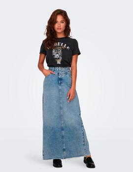 Camiseta Only Lucy Rebelle gris