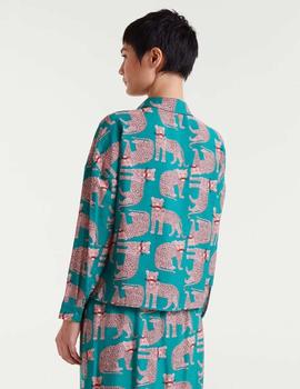 Camisa Compañia Gatos verde