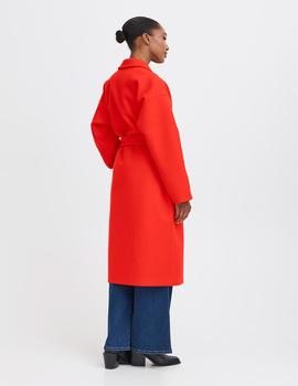 Abrigo Ichi Paño rojo