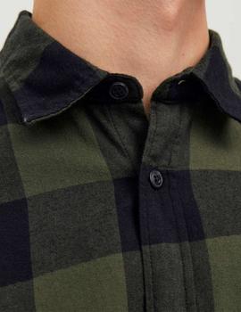 Camisa Jack&Jones Gingham Cuadros verde