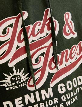 Sudadera Jack&Jones Logo verde
