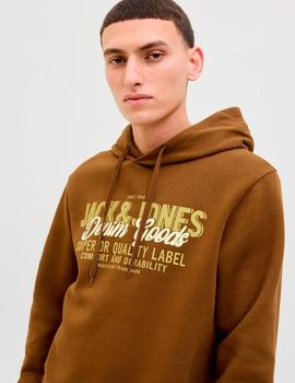 Sudadera Jack&Jones Logo camel