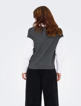 Chaleco/Blusa Only gris