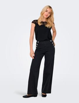 Pantalon Only Madison Botones negro
