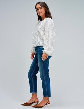 Top Salsa Volantes beige