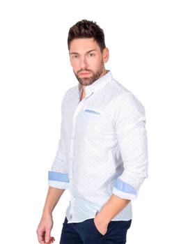 Camisa Yellow Flores blanca