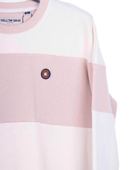Sudadera Yellow Rayas beige