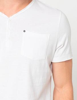 Camiseta Blend botones blanca