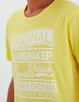 Camiseta Blend letras amarilla