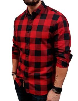 Camisa Jack&Jones Gingham Cuadros roja