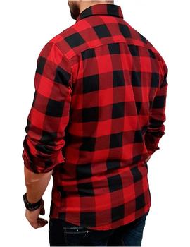 Camisa Jack&Jones Gingham Cuadros roja