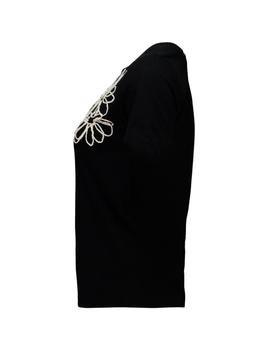 Camiseta Hailys Flor negra