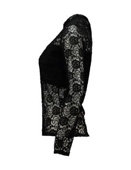 Top Hailys Crochet negro