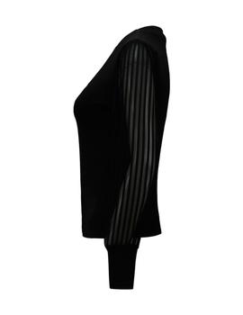 Top Hailys Canale M/L negro