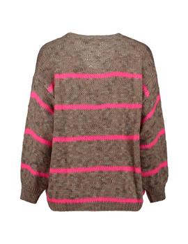 Chaqueta Hailys Rayas Fluor beige