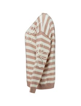 Jersey Hailys Rayas beige