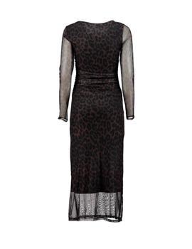 Vestidos Hailys Animal marron