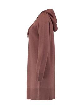 Vestido Hailys Punto Capucha marron