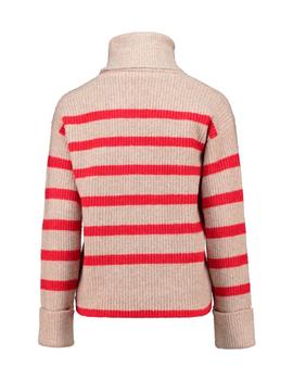 Jersey Zabaione Rayas tostado