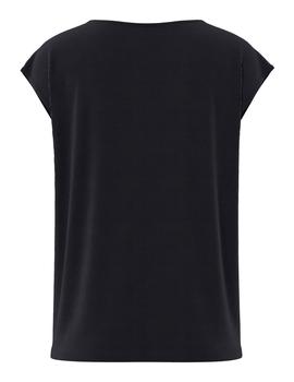 Camiseta Pieces Kamala Lace negra