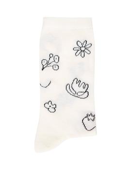 Calcetines Ichi Figuras blanco/negro