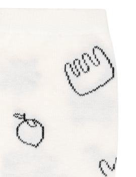 Calcetines Ichi Figuras blanco/negro