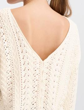 Jersey Ichi Botones Calado beige