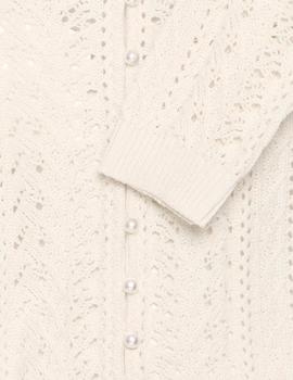 Jersey Ichi Botones Calado beige