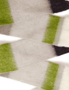 Bufanda Ichi Rayas verde/gris