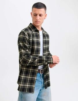 Camisa Jack&Jones Joshua Cuadros negra