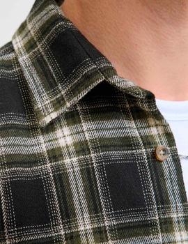 Camisa Jack&Jones Joshua Cuadros negra