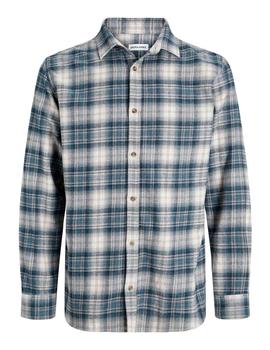 Camisa Jack&Jones Joshua Cuadros gris