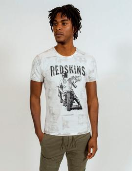 Camiseta Redskins motorista blanca