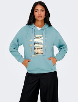 Sudadera Only Alina verde agua