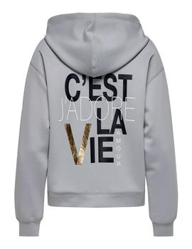 Sudadera Only Alina gris