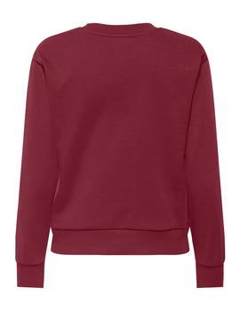 Sudadera JDY Paris granate