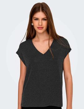 Top Only Carol Lurex Rombos plata