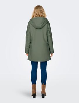 Chubasquero Only Sally castor gray